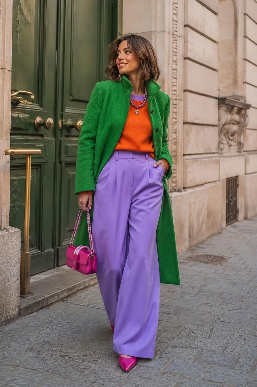 Colores vibrantes para un look urbano