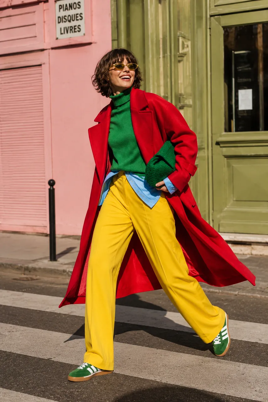 Colores vibrantes para un día casual