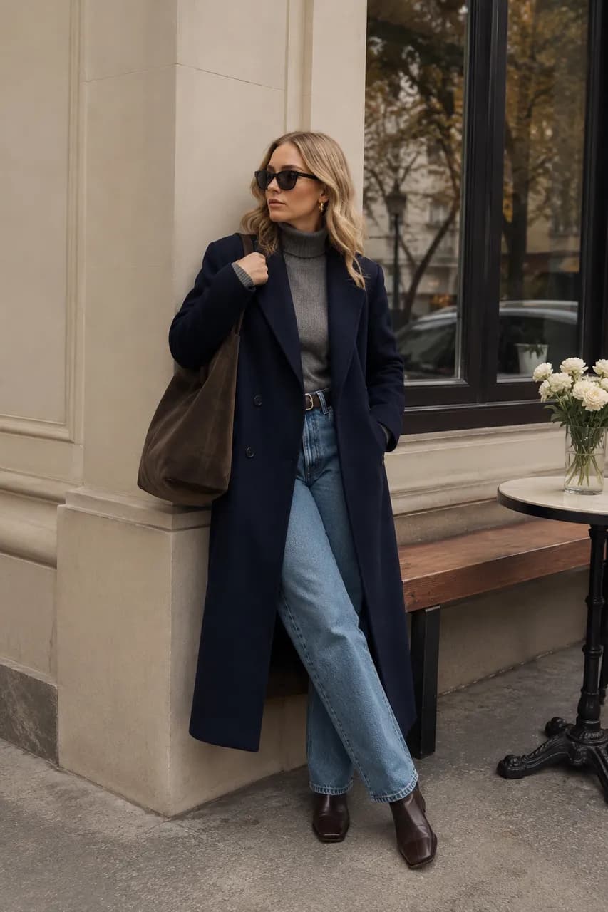 Estilo urbano en tonos neutros y denim