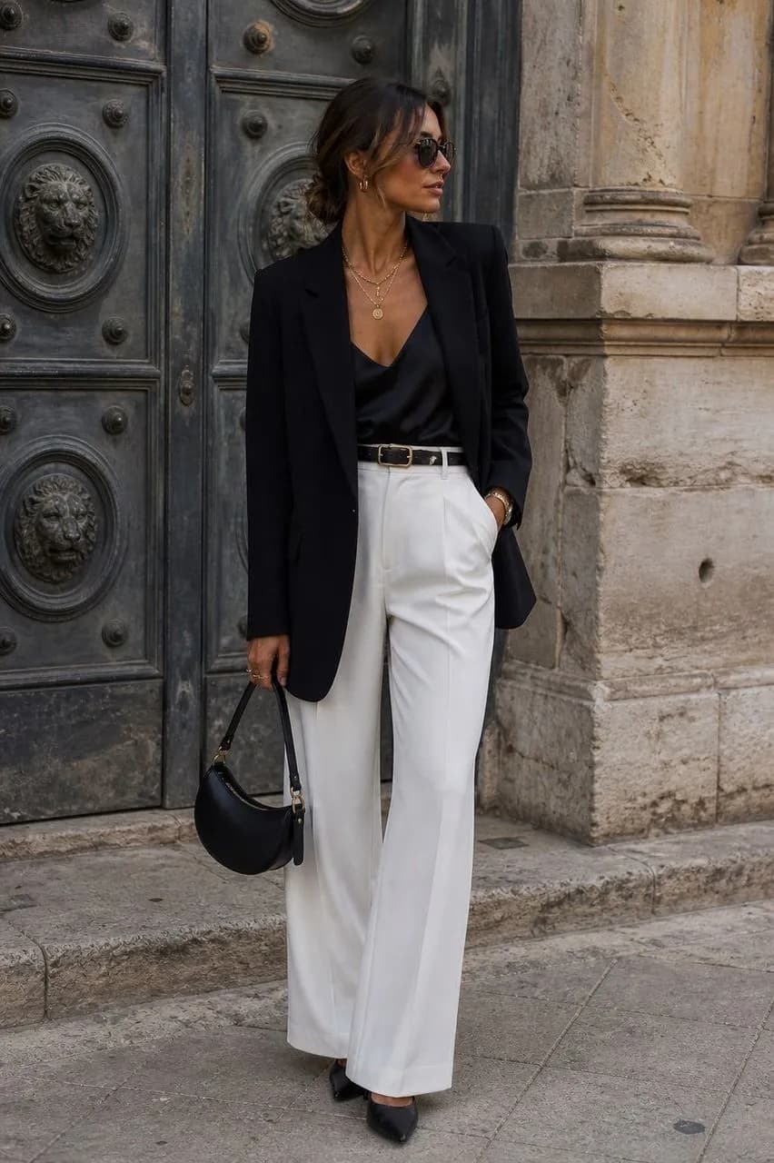 Estilo sofisticado en blanco y negro