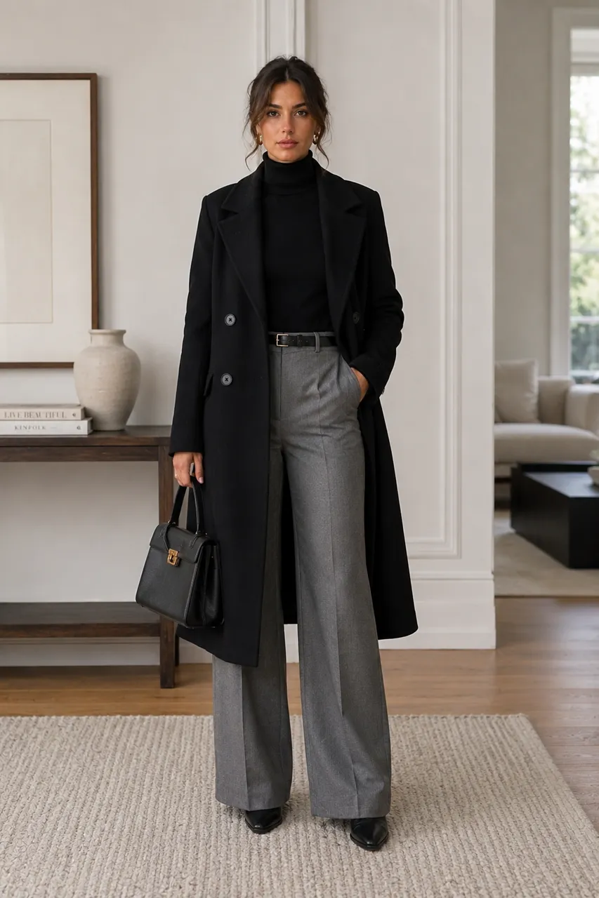 Elegancia clásica en negro y gris