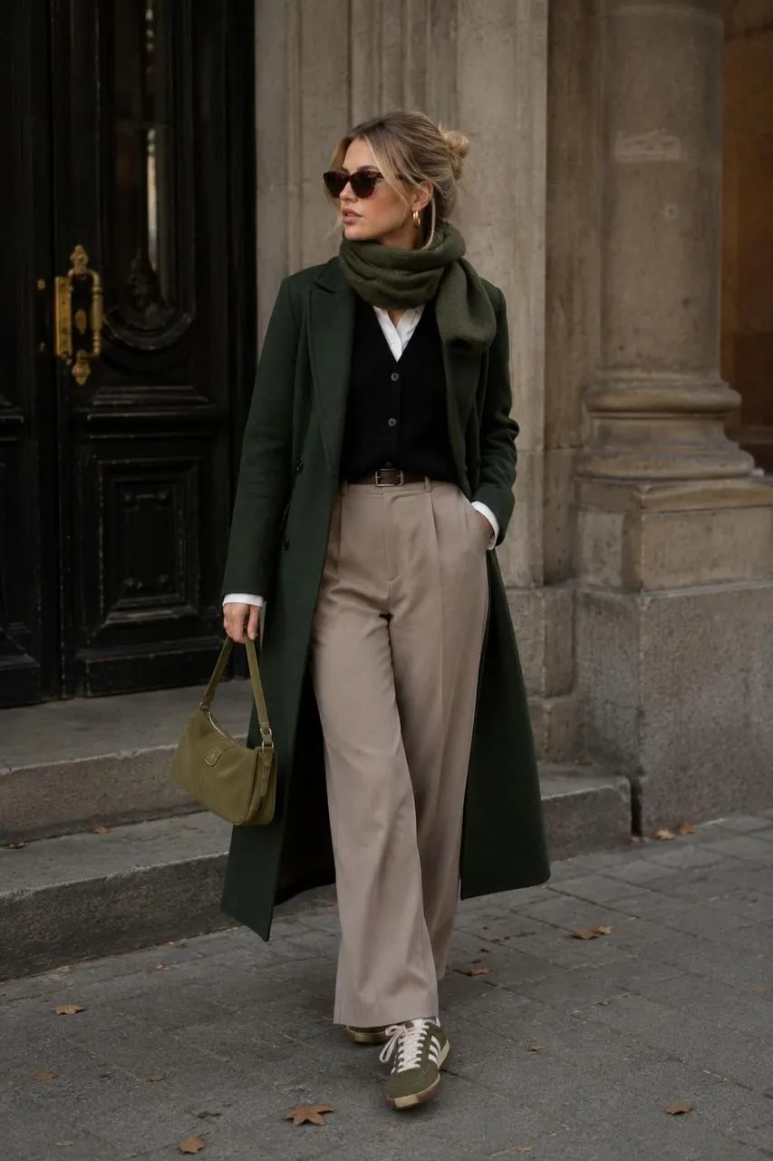 Estilo clásico en tonos verdes y beige