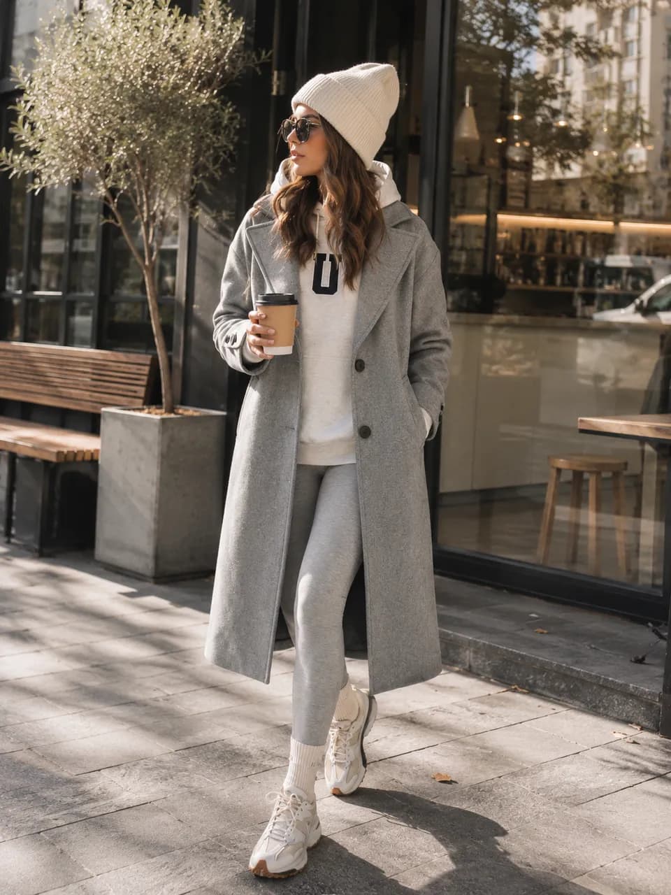 Estilo urbano en gris y blanco