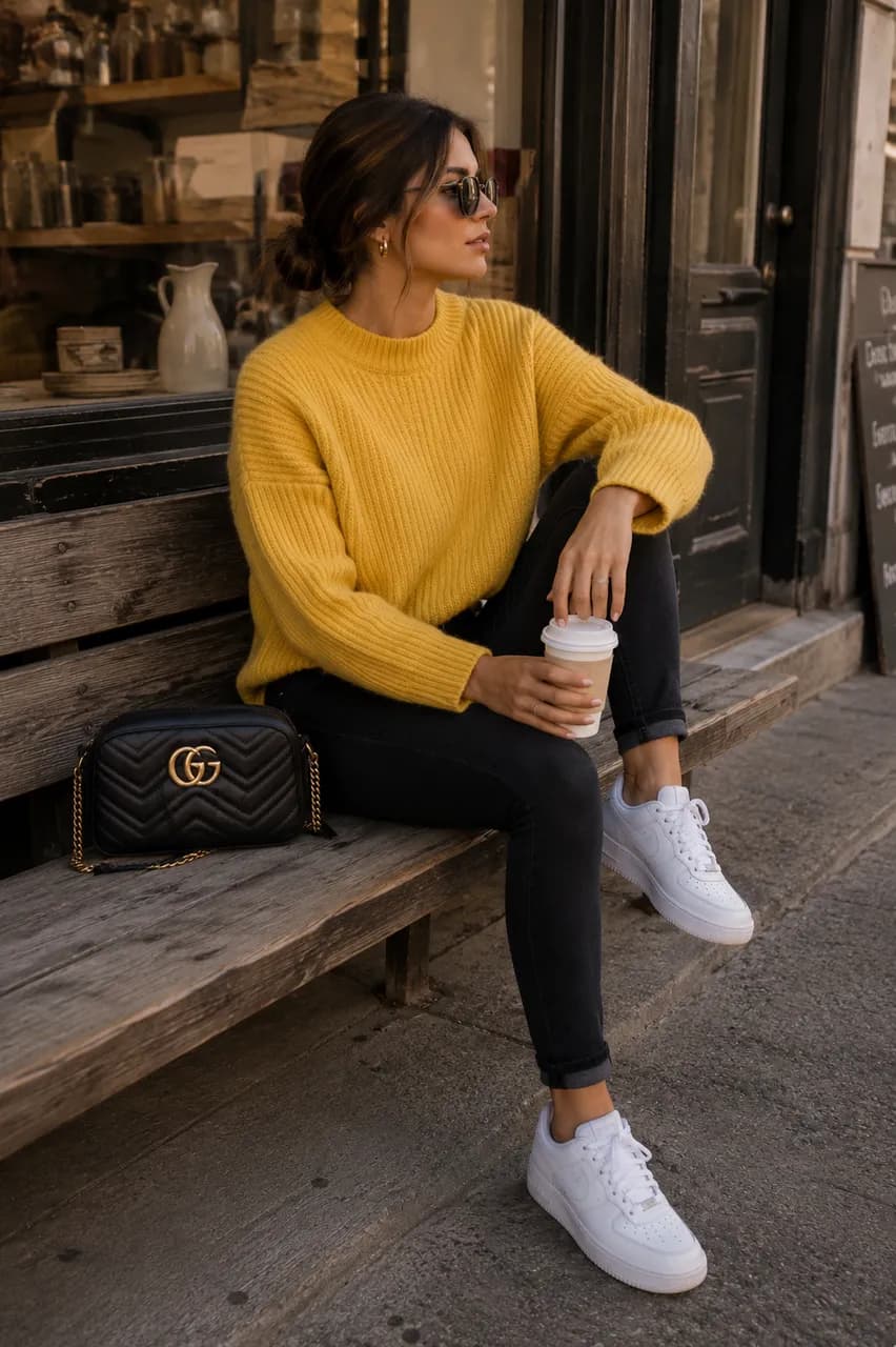 Comodidad urbana en amarillo y negro