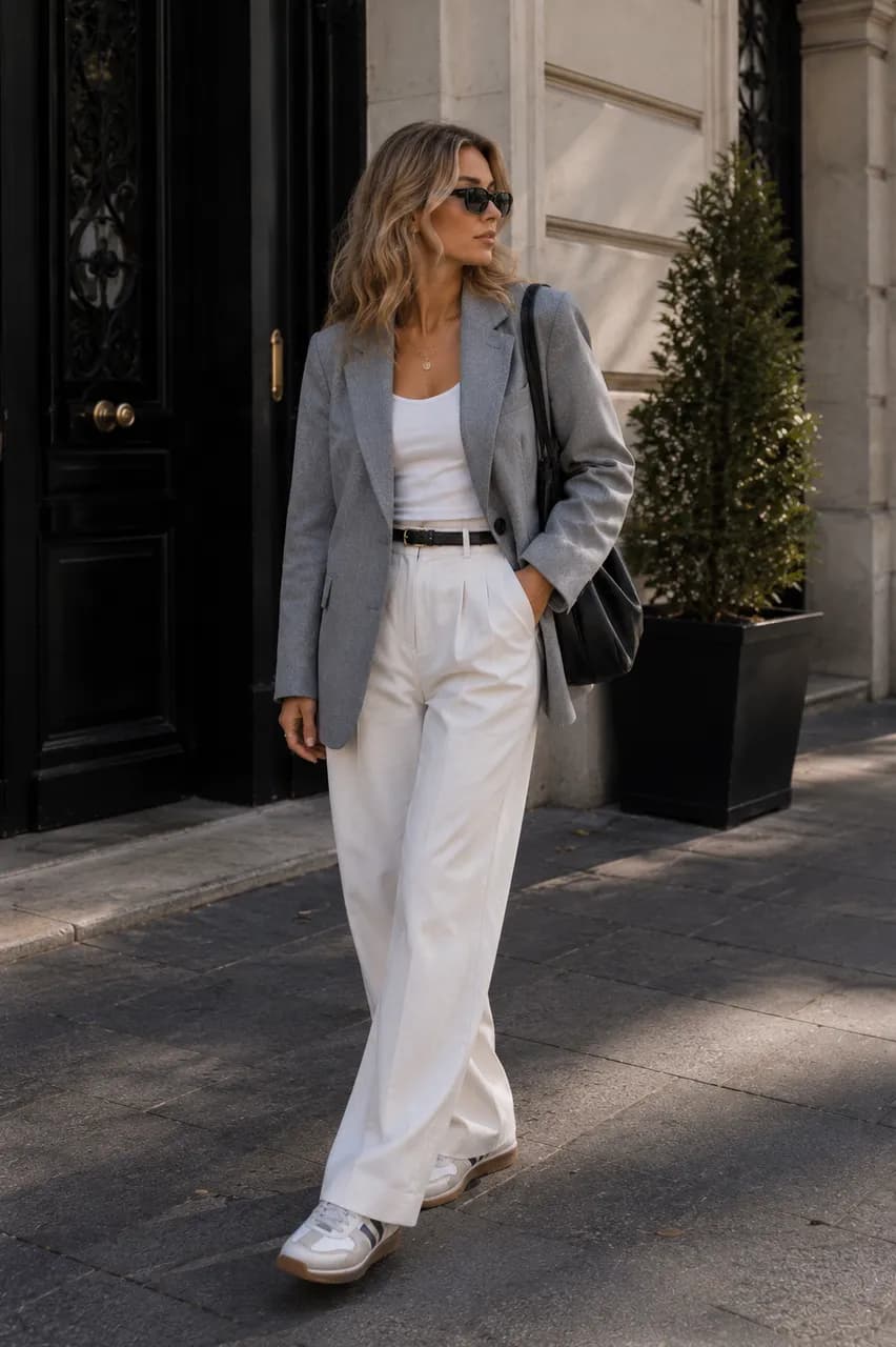 Estilo urbano en tonos neutros y gris