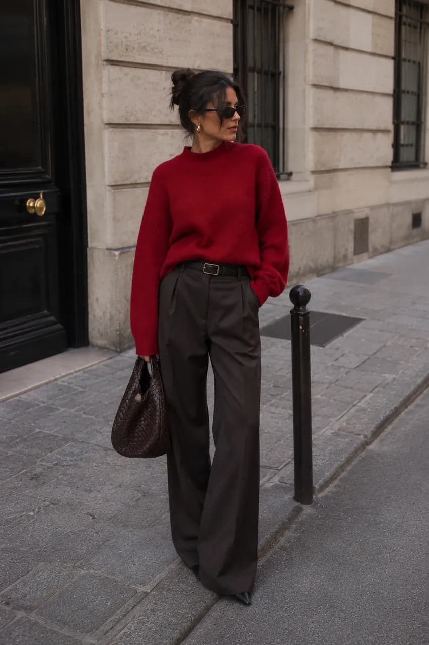 Estilo urbano en rojo y marrón