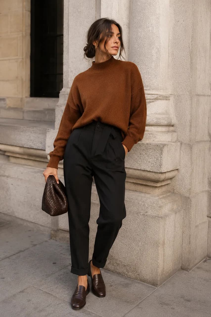 Elegancia minimalista en tonos tierra